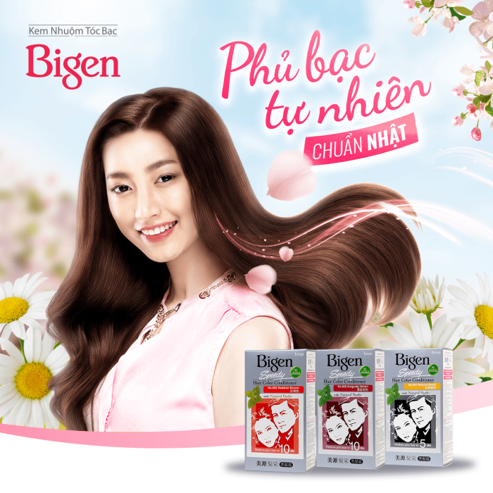 Thuốc Nhuộm Tóc Bigen Phủ Bạc Dạng Kem 881 Đen Tự Nhiên - Ảnh 4