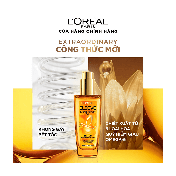 Dầu Dưỡng Tóc L'Oreal Tinh Dầu Hoa Tự Nhiên - Ảnh 2