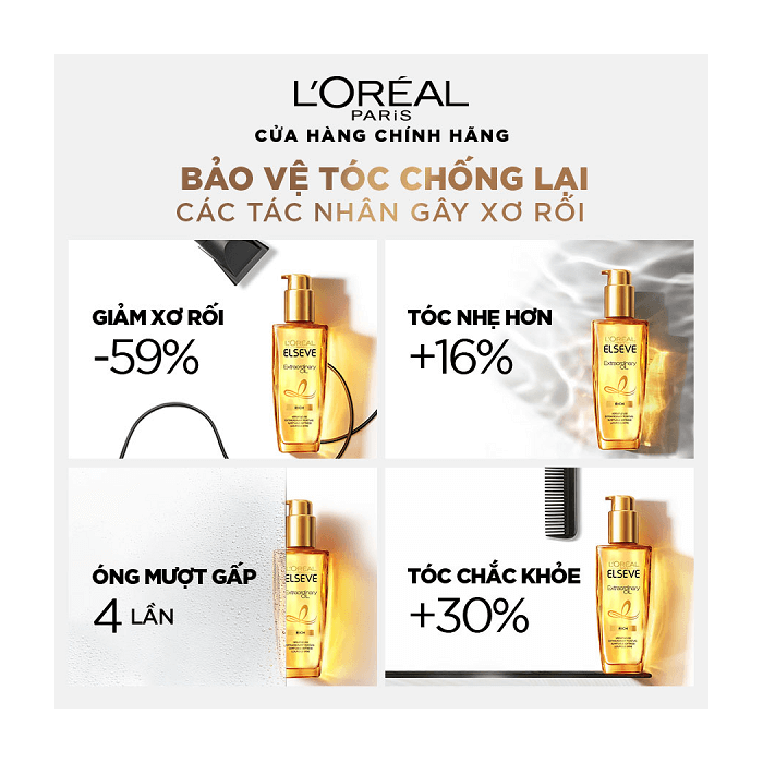 Dầu Dưỡng Tóc L'Oreal Tinh Dầu Hoa Tự Nhiên - Ảnh 3